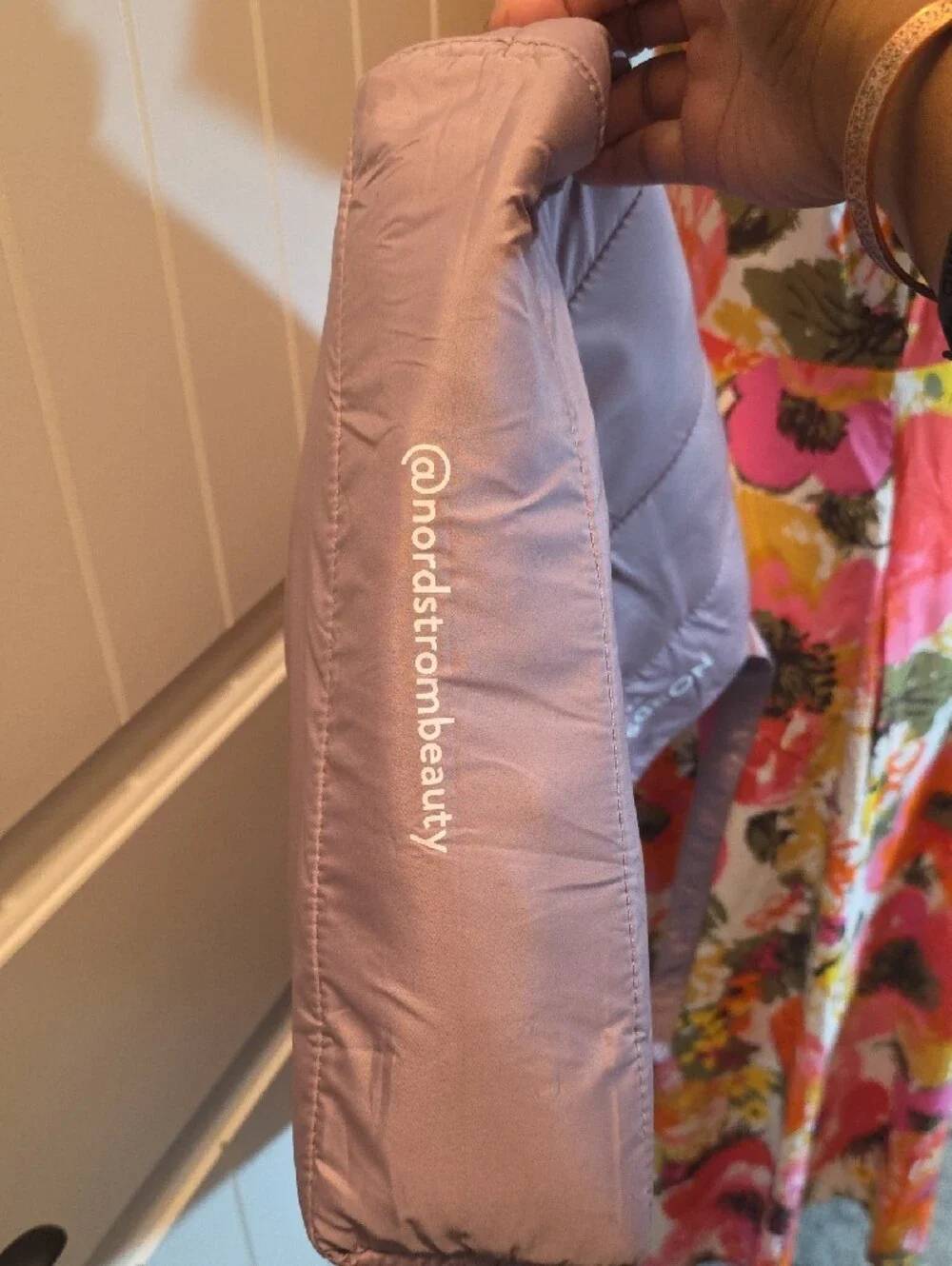 Nordstrom Quilted Tote Bag in Light Lavender - Picture 5 of 7